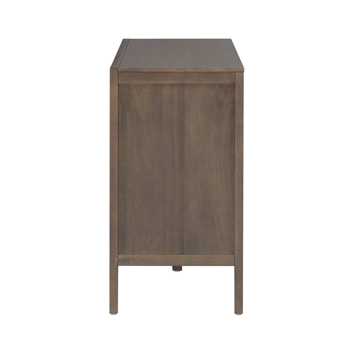 U_STYLE 47.25-Inch Farmhouse Sideboard with Pine Veneer and 2 Doors, Retro Buffet with Adjustable Feet – Model N711P410389D