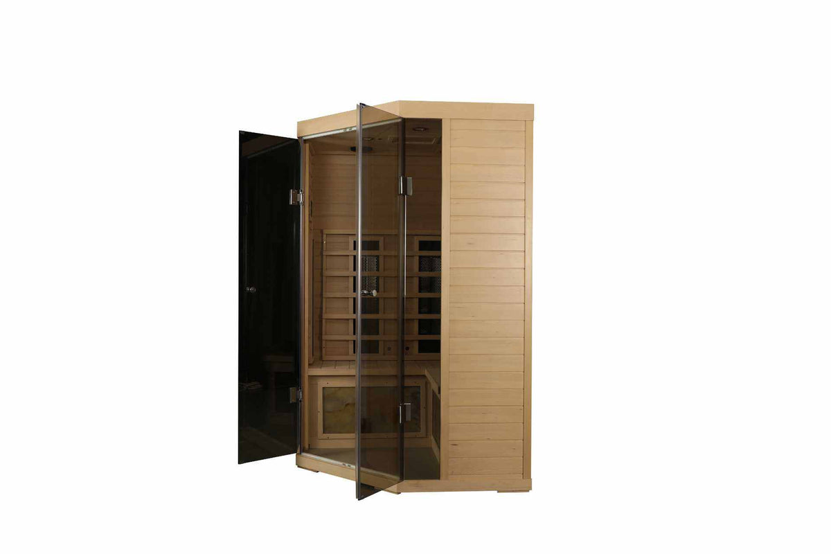 5-person hemlock far-infrared S Model sauna