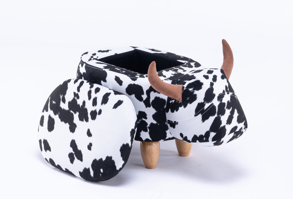 Connor the Cow Storage Ottoman