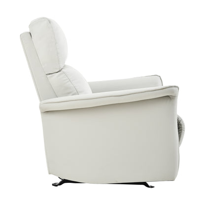 Manual Rocker Recliner Chair for Adults, Rocking Glider Recliner, PU Leather Rocking Chair