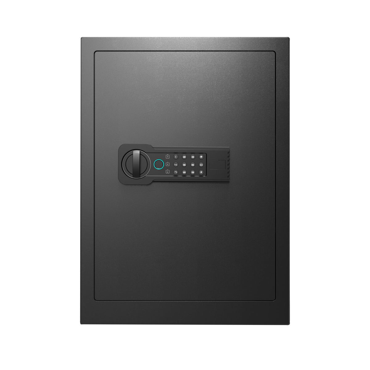 Steel Safe Security Cabinet, Fingerprint & Digital Password Unlock, with Alarm & Silent Mode, for Home, Hotel, Office, Supermarket Use, Black