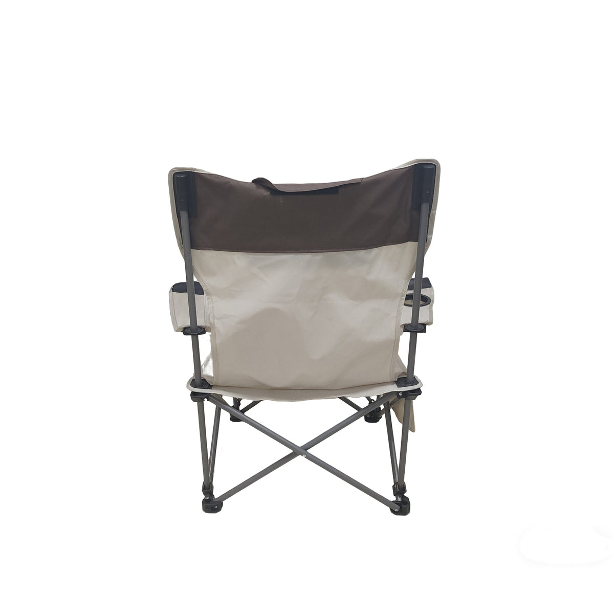 Outdoor Camping Chairs Folding/Portable/Adjustable reclining chair(Three-level adjustment), Side Pockets & Cup Holder,Carry Bag,Beige