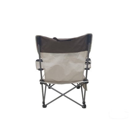Outdoor Camping Chairs Folding/Portable/Adjustable reclining chair(Three-level adjustment), Side Pockets & Cup Holder,Carry Bag,Beige