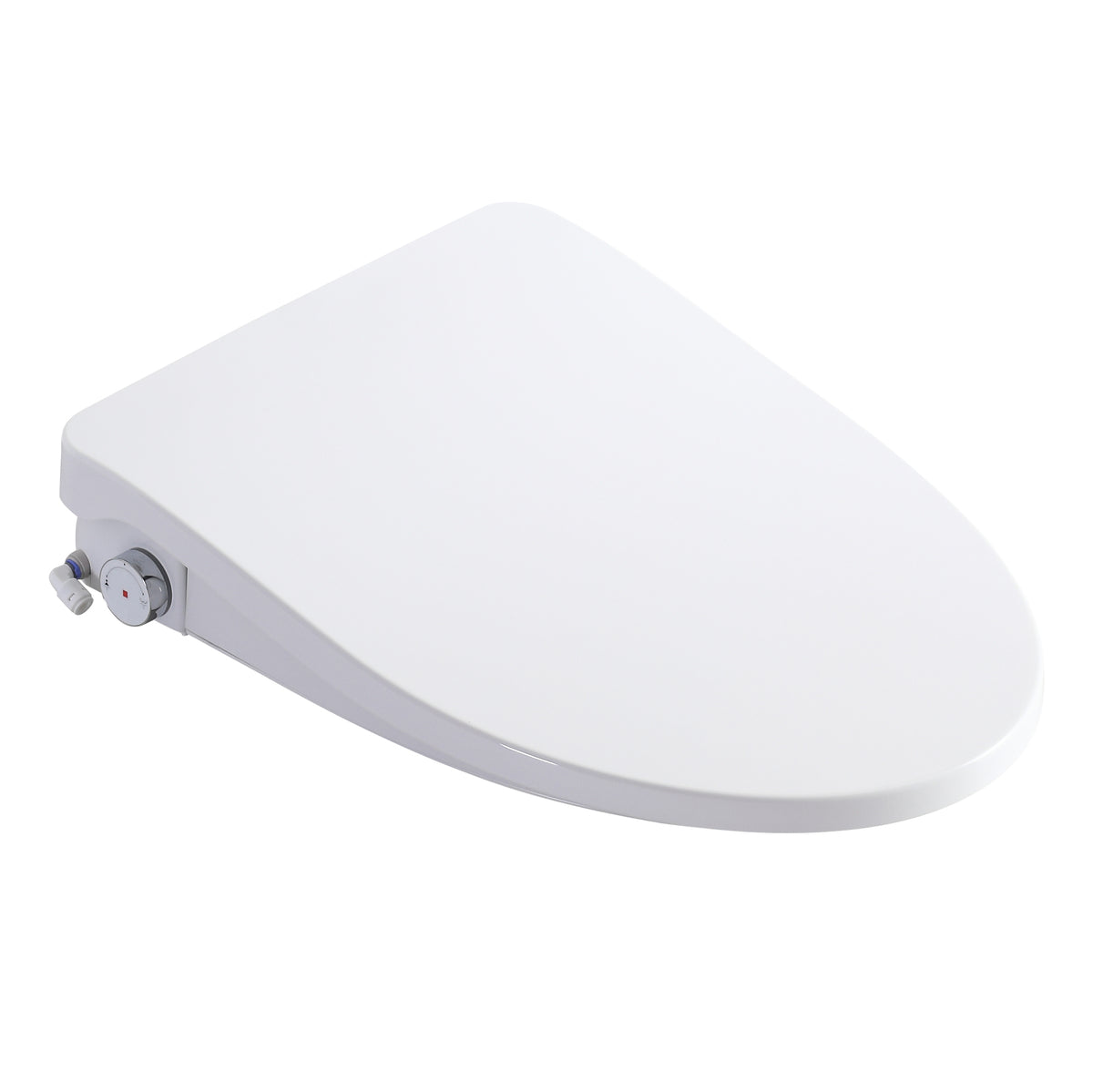 Smart Bidet Toilet Seat with Side Knob Adjustable Heated Seat with Water Temperature and Pressure Adjustment Portable Bidet with Automatic