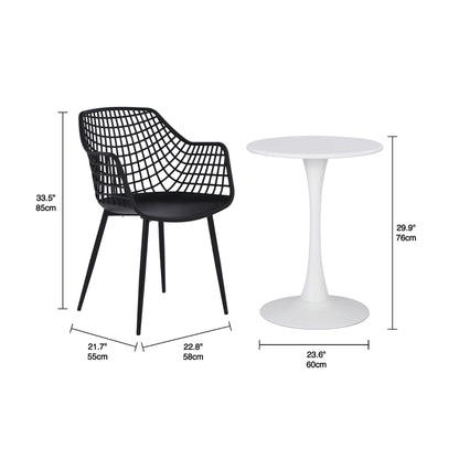 Patio Bistro Set, Black