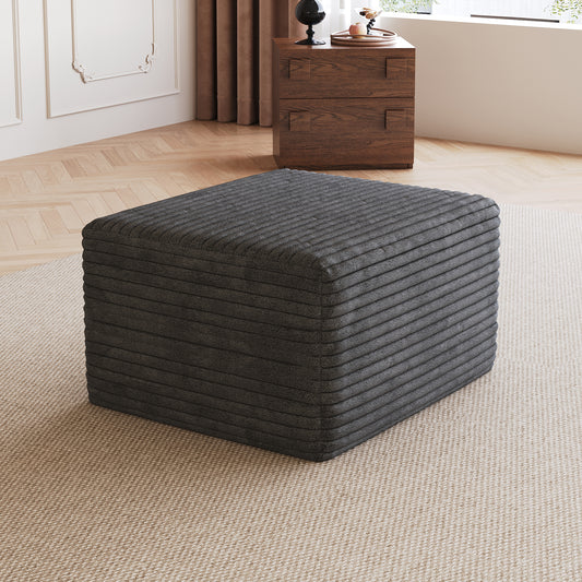 Sofa ottoman, No Assembly Required, Dark Grey(Plush Corduroy Fabric)