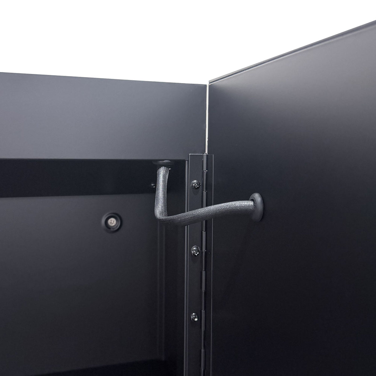 30*26 inch Black Metal Framed Wall mount LED Bathroom Medicine Cabinet with Mirror
