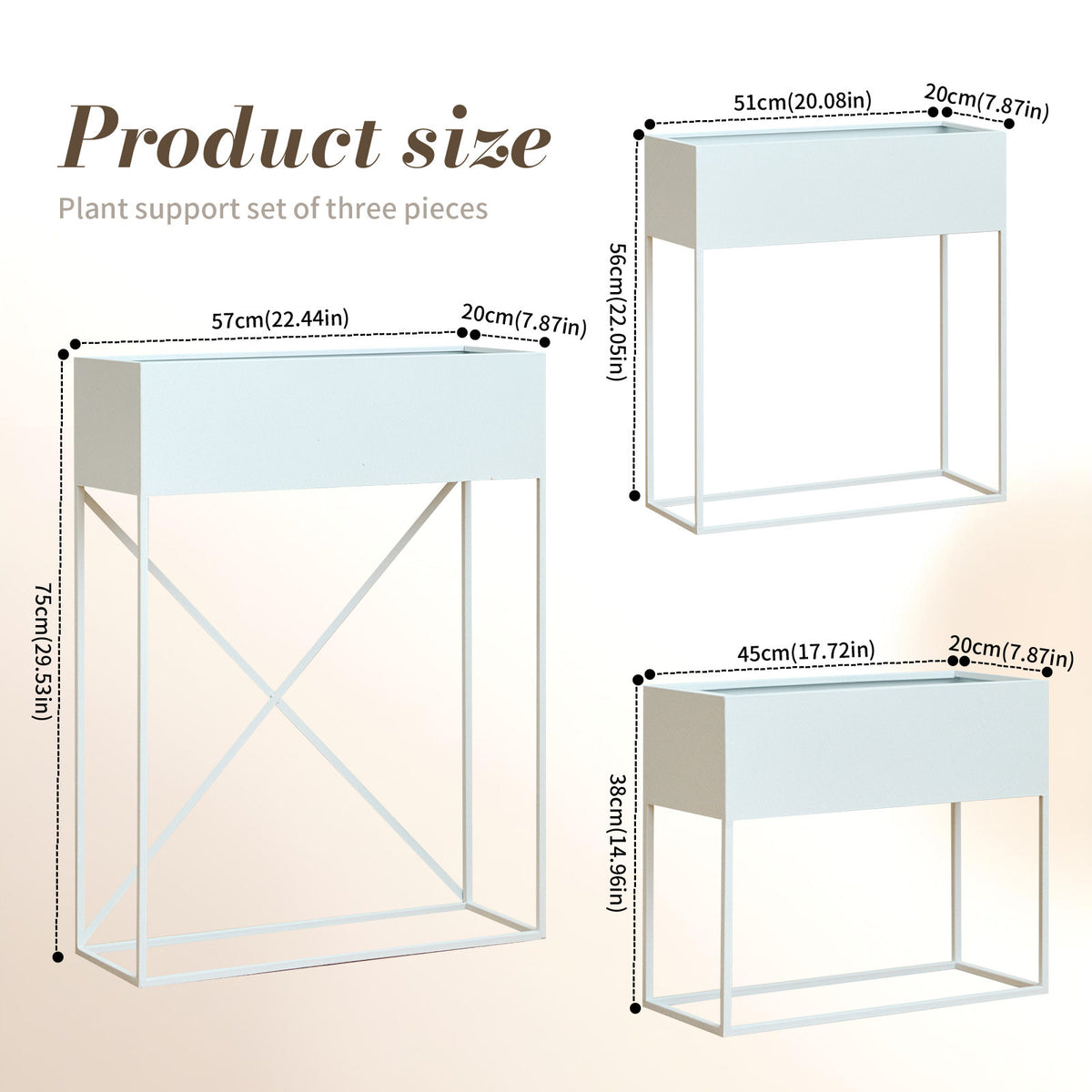 3‑Pack Pre‑Assembled Metal Raised Garden Bed Planter Stand with Non‑Woven Liner, UV‑Resistant Coated Elevated Flower Herb Planter Box, Rectangular Plant Holder for Patio Balcony Backyard Indoor Outdoo