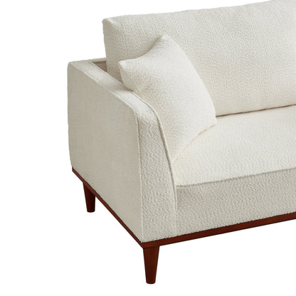 Upholstered Chaise Lounge and Stool