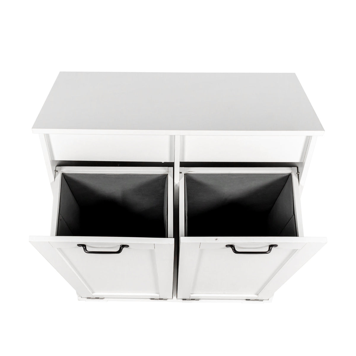 Laundry Cabinet, with 2 Removable Liner Bags