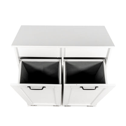 Laundry Cabinet, with 2 Removable Liner Bags