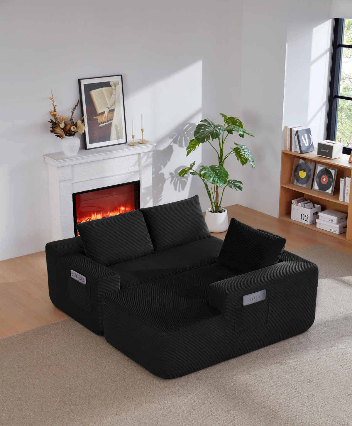 NEW 96.9" Cloud Sectional Couch with L-Shape Chaise, Modern Modular Sofa with Deep Seat, Upholstered Couches, No Assembly Required
