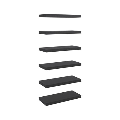 24" x 10" Floating Wall Shelf, Wall-Mounted Display Ledge for Living Room, Bedroom or Office Storage