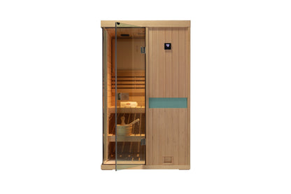 3 person hemlock wood Steam Sauna room