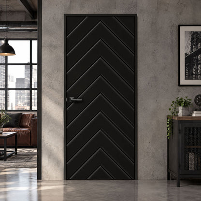 28 in. x 84 in. Hollow Core Black Painted Composite MDF Interior Door Slab