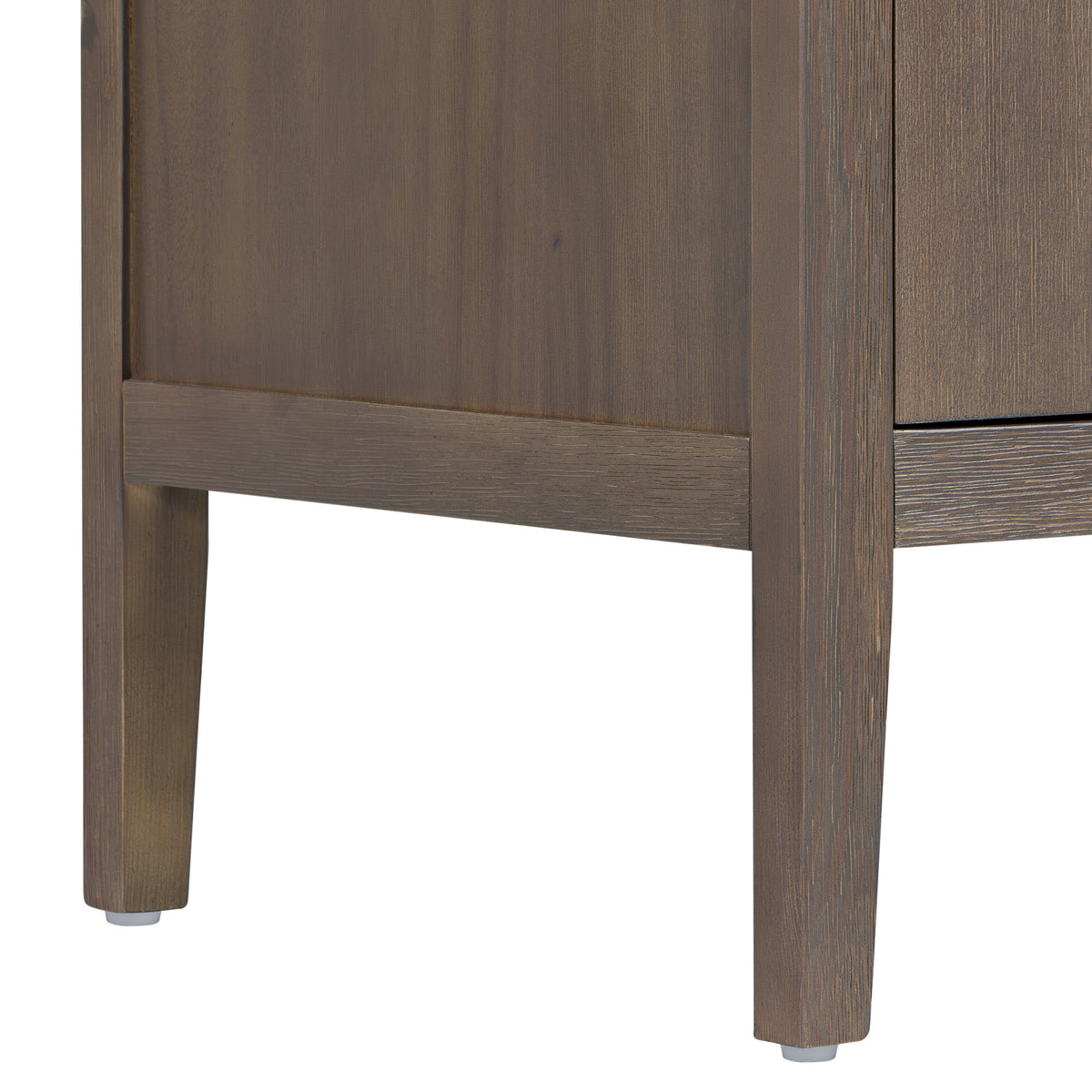 U_STYLE 47.25-Inch Farmhouse Sideboard with Pine Veneer and 2 Doors, Retro Buffet with Adjustable Feet – Model N711P410389D