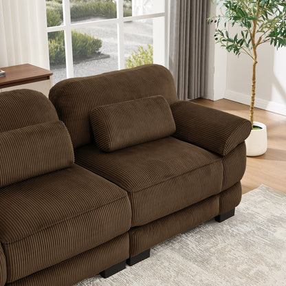 Ottoman Corduroy -Brown