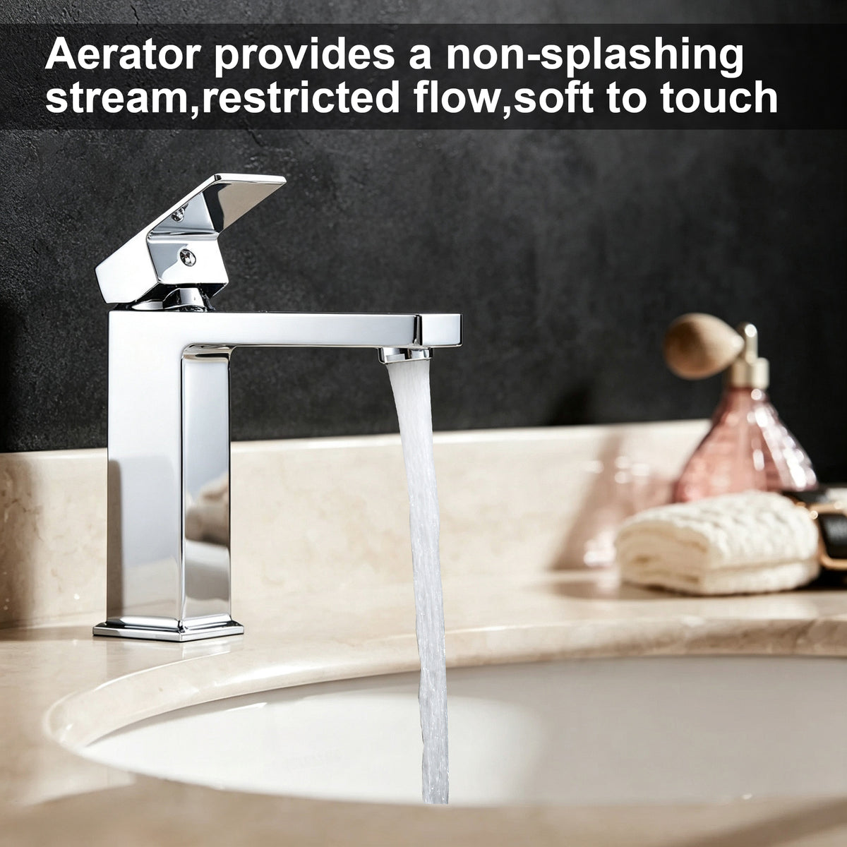 Single Hole Bathroom Faucet,Modern Single Handle Vanity Basin Faucet