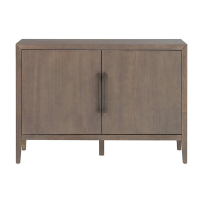 U_STYLE 47.25-Inch Farmhouse Sideboard with Pine Veneer and 2 Doors, Retro Buffet with Adjustable Feet – Model N711P410389D