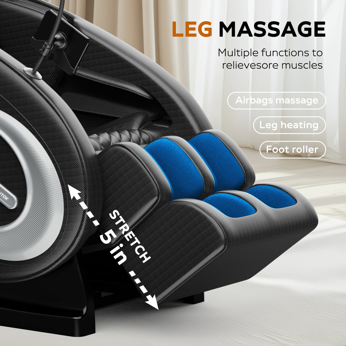 Massage Chair Recliner with Zero Gravity with Full Body Air Pressure