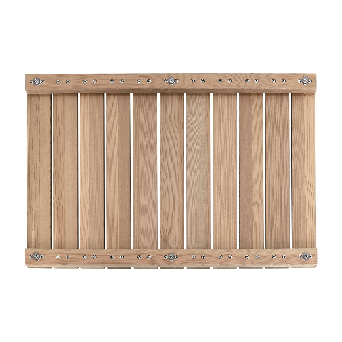 Cedar Wood Shower Mat - Non-Slip Slatted Wooden Bath Mat with Rubber Feet, 24" x 16" Floor Pad for Bathroom, Bathtub, Spa, Sauna & Garden, Indoor/Outdoor Use