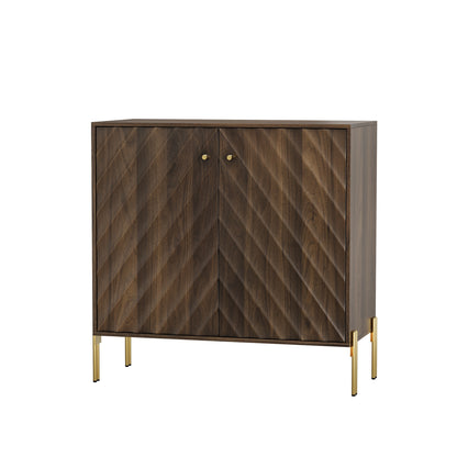 Mid-Century Modern Walnut Sideboard Buffet with Storage, Wooden Cabinet for Living Room, Dining Room, Entryway, Hallway, Kitchen
