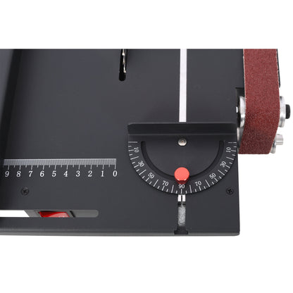 Mini Table Saw, Belt Sander, 4pcs Blades, 10pcs Sanding Blet, 7 Gear Adjustable 0-90° Angle, Available for Wood/PCB/Acrylic/Plastic