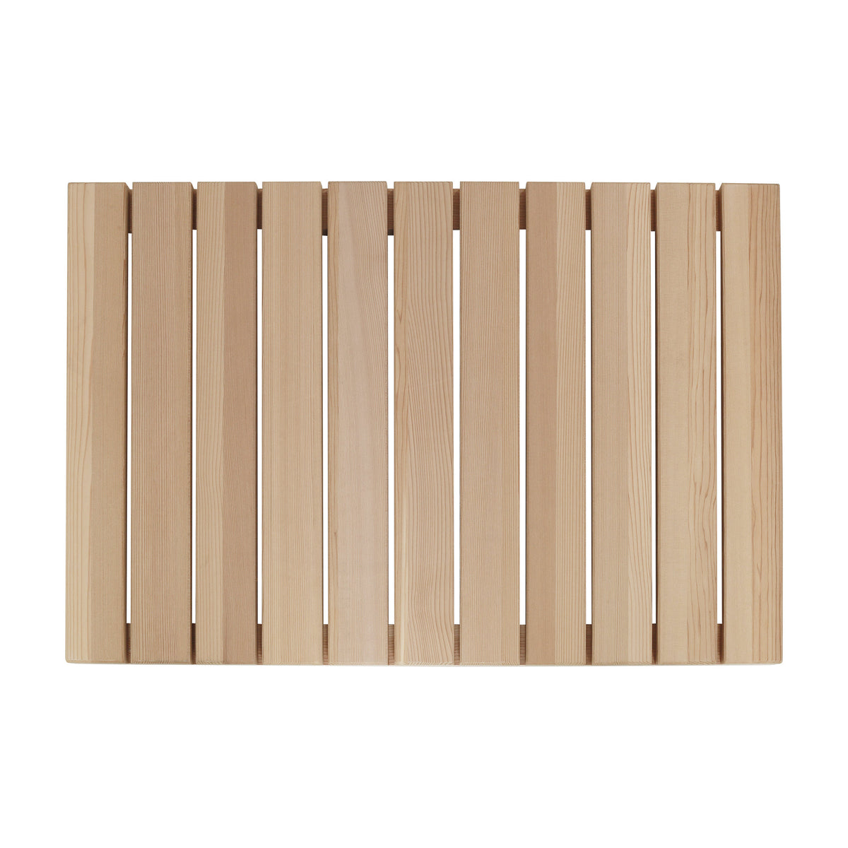 Cedar Wood Shower Mat - Non-Slip Slatted Wooden Bath Mat with Rubber Feet, 24" x 16" Floor Pad for Bathroom, Bathtub, Spa, Sauna & Garden, Indoor/Outdoor Use