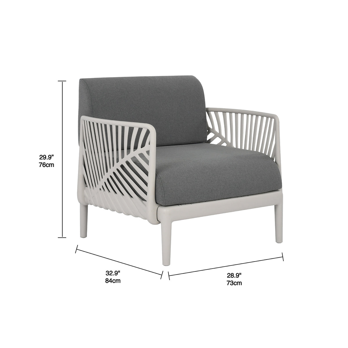 Modular Patio Armchair, Grey