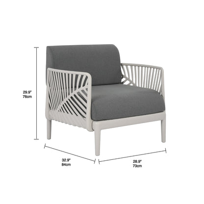 Modular Patio Armchair, Grey