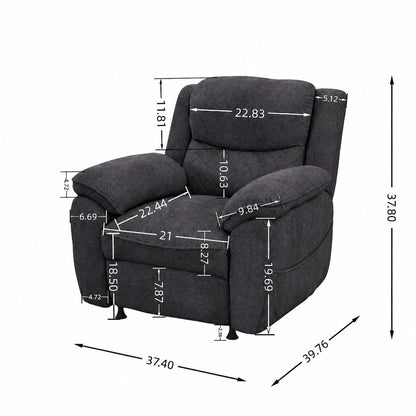 Thick Padded Single Accent Sofa Chair with Armrests, Comfort Indoor Lazy Lounge Chair for Living Room Bedroom Home