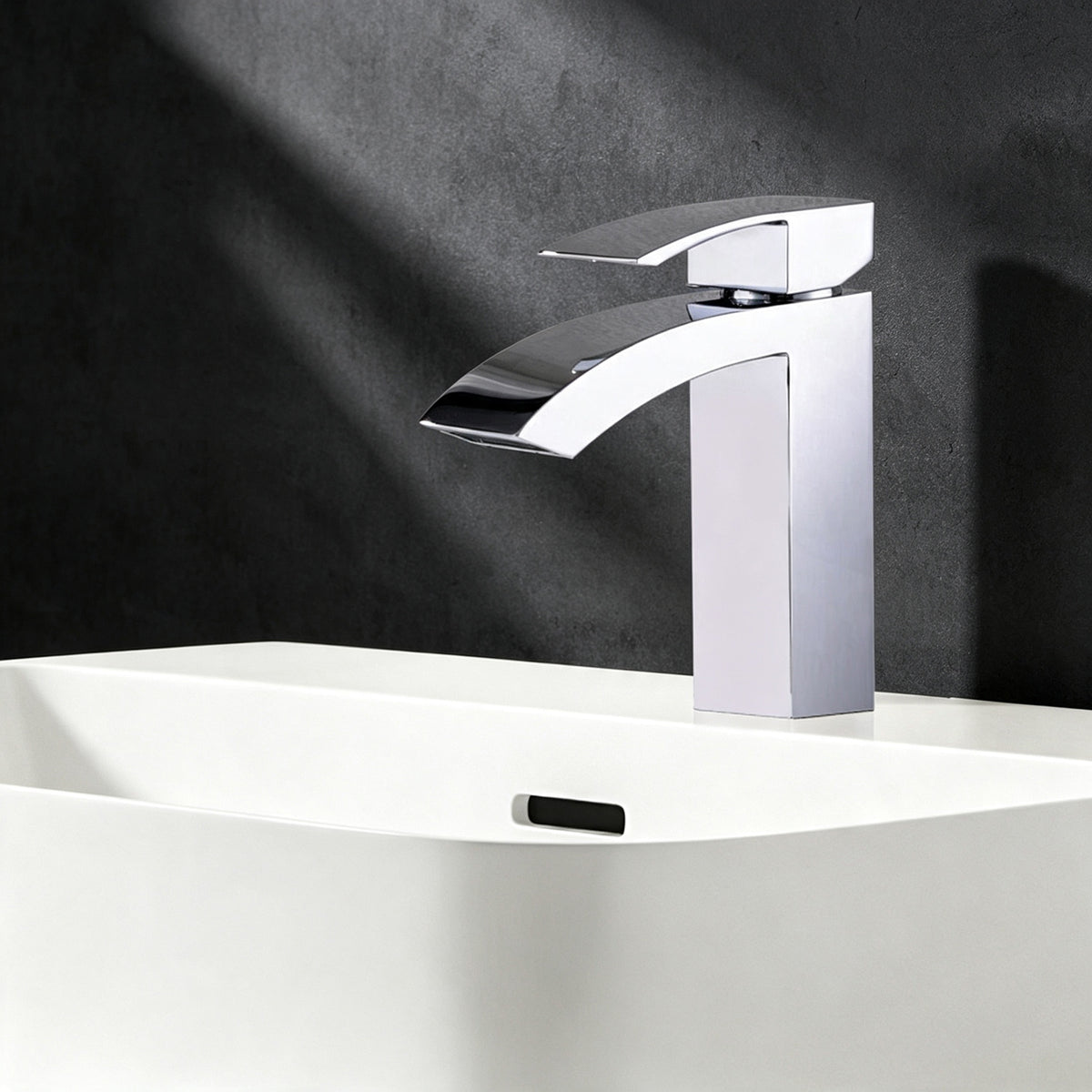 Single Hole Bathroom Faucet,Modern Single Handle Vanity Basin Faucet