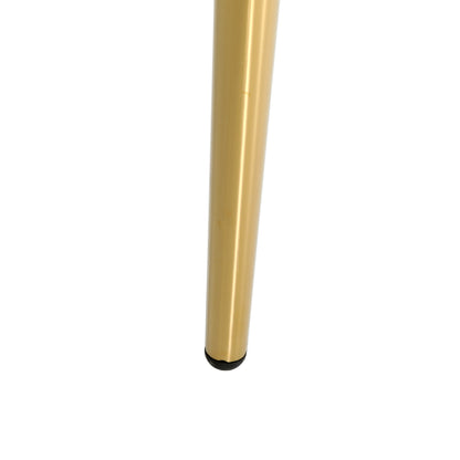 Modern simple Black velvet dining chair, family bedroom stool back student table chair, gold-plated metal chair legs, suitable for dining room kitchen bedroom (set of 4)