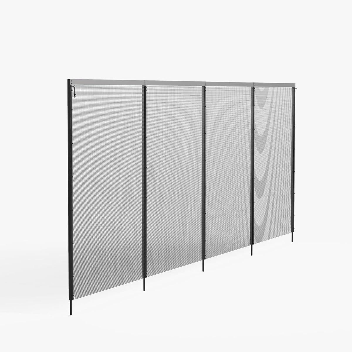 Safety Fence for In Ground Pool,Size:4' x 48',Black