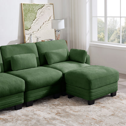 Ottoman Chenille Fabric-Green