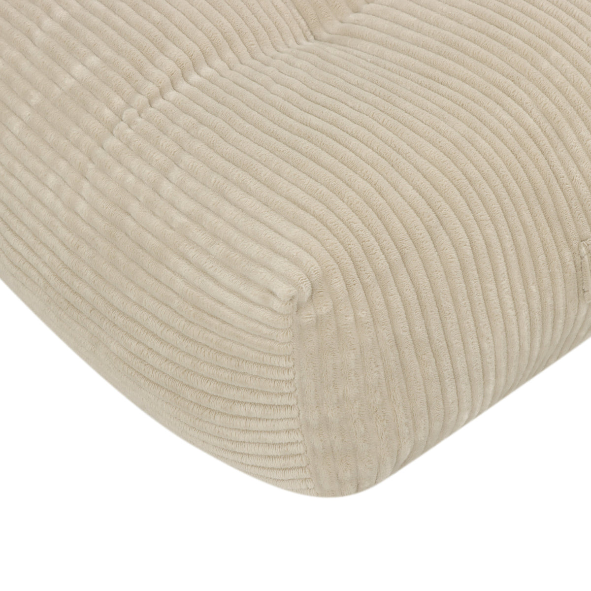 62.9"Corduroy Fabric Beanbag Couch for Living Room, Bedroom & Dorm, Cozy Fluffy Cloud Mini Couch-Corduroy-Camel