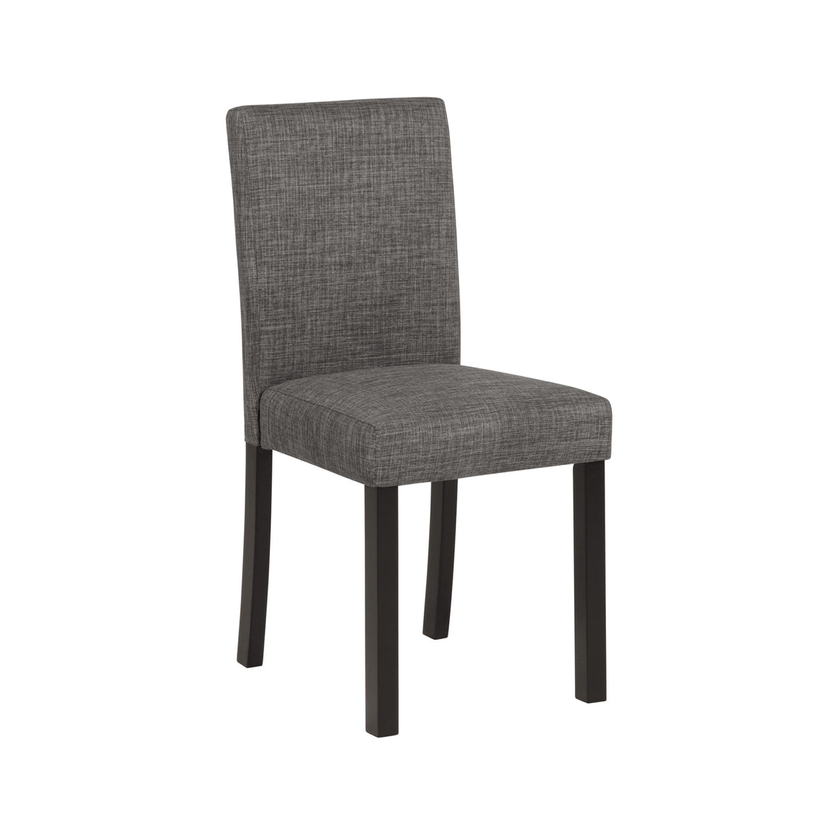 Modern 6-Piece Dining Table Set with Bench and Chairs for Dining Room or Kitchen - Light Grey & Black Two-Tone