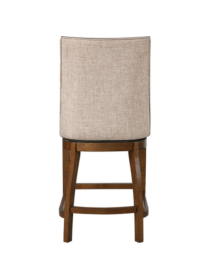 Katherine Barstool - Walnut & Beige