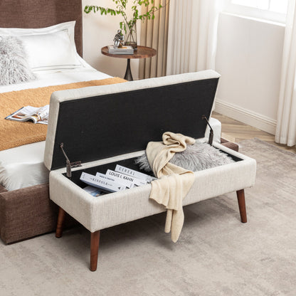 Storage Bench with Storage Bench for Bedroom End of Bed Bench Foot of Bed Bench Entryway Bench Storage Ottoman Bench 43.7" W x 18.1" D Off