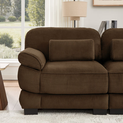 Ottoman Corduroy -Brown