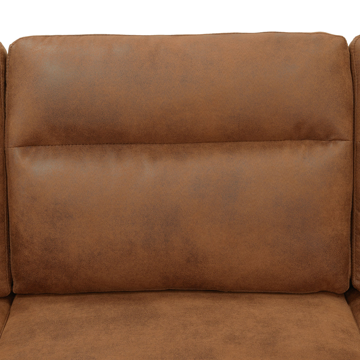 Convertible U-Shaped Sectional Sofa Bed with Double Storage Chaises, Pull-Out Sleeper, Cup Holders, and Lumbar Pillows