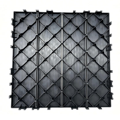 Plastic Interlocking Deck Tiles, 44 Pack 12"x12" Waterproof Non-Slip Outdoor Patio Flooring, All Weather Drainable Snap Together Decking Tiles for Poolside, Porch, Garden, Backyard & Shed Floor,Grey