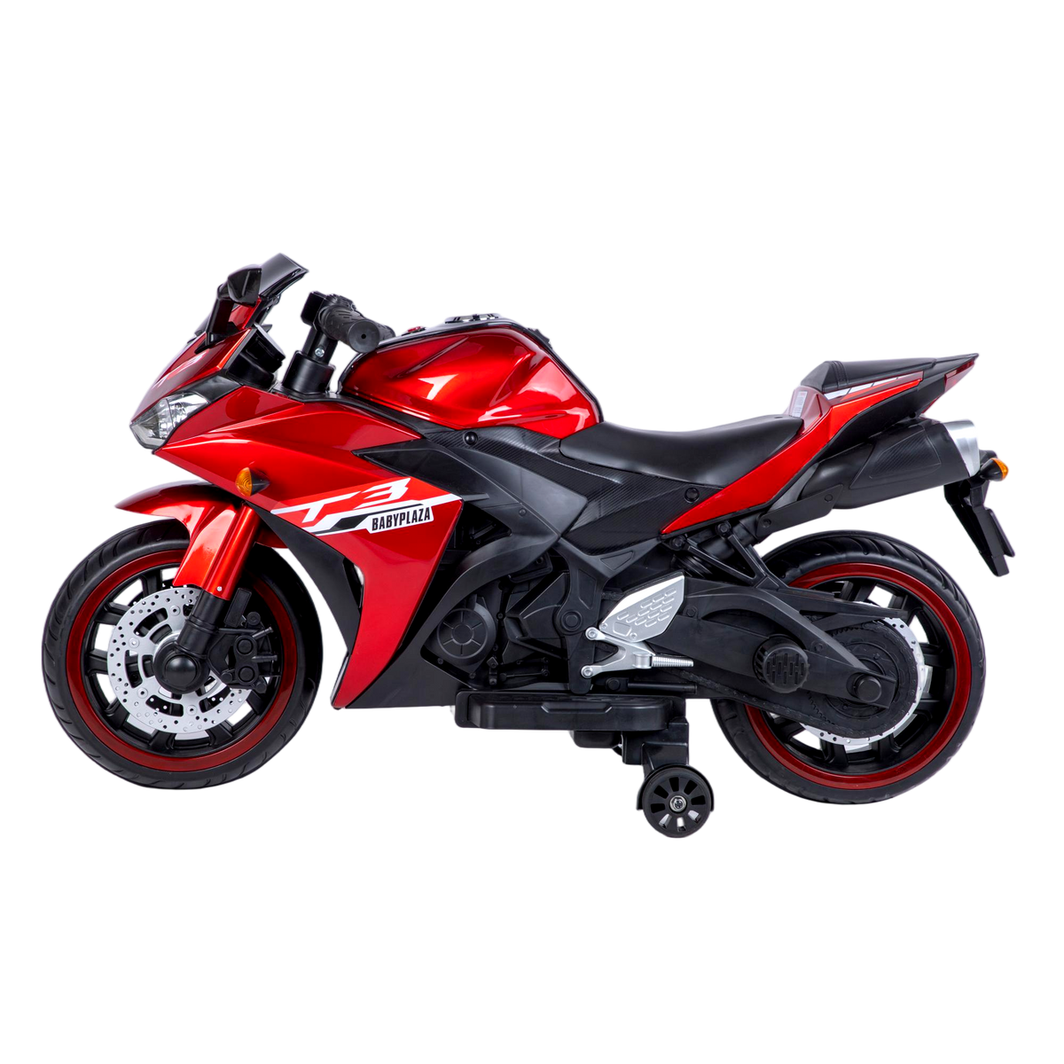 Kids Motorcycle 12 V Motorcycle For Kids 3-8 Years Boys Girls,Kids Motorcycle Ride On Toy With Training  Wheels/Manual Throttle/ Drive By Hand /Lighting  Wheels