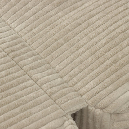 62.9"Corduroy Fabric Beanbag Couch for Living Room, Bedroom & Dorm, Cozy Fluffy Cloud Mini Couch,Corduroy