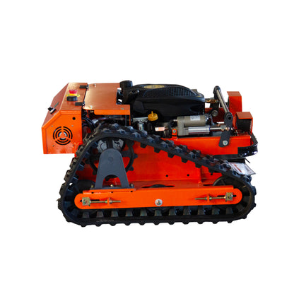 DeepKron R55 9HP 225cc Gas-Powered Remote Control Crawler Lawn Mower, 22-in Cutting Width, 45° Slope, Electric Height Adjustment, Red
