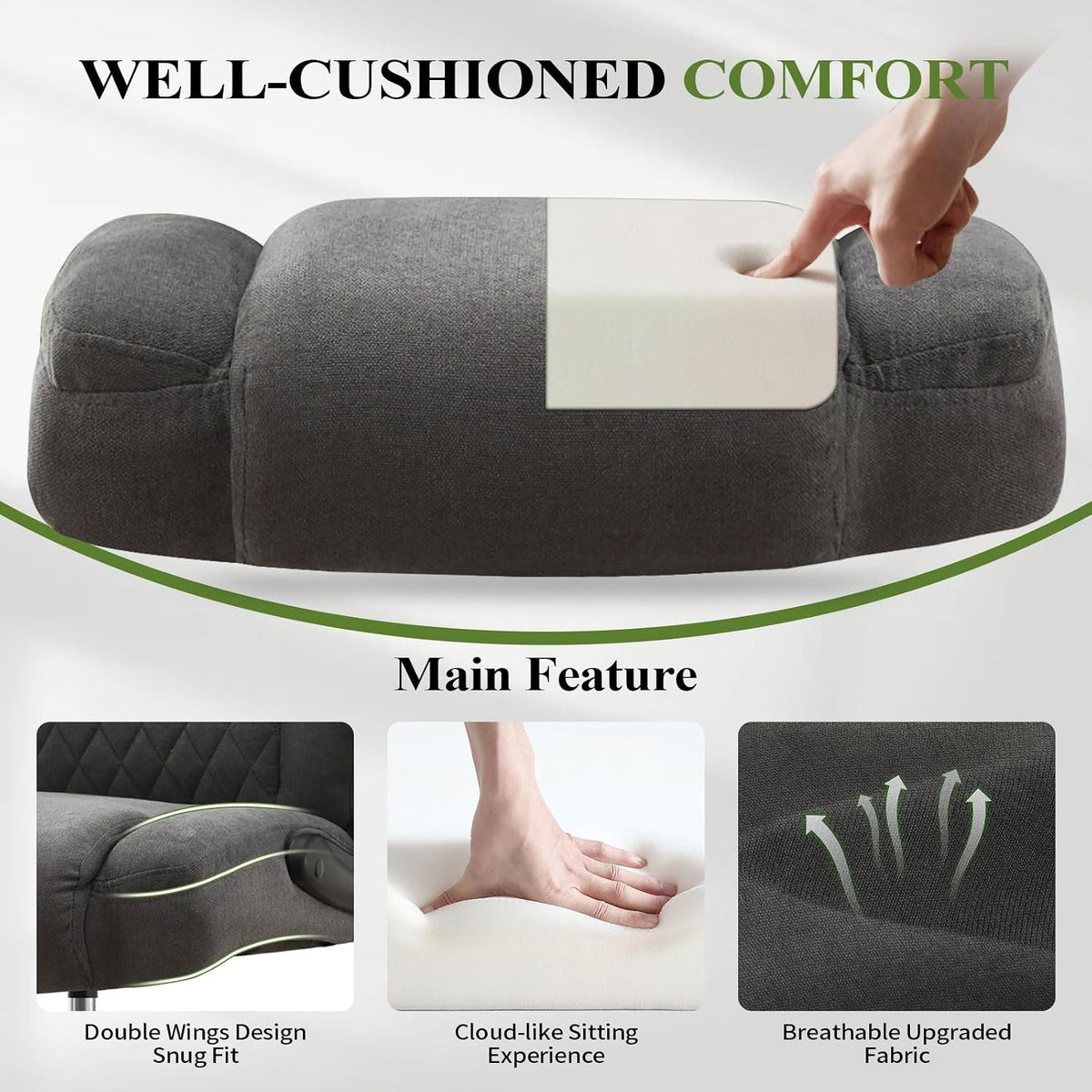 Drafting Chair Tall Office Chair for Standing Desk, Ergonomic Tall Desk Chair with Adjustable Foot Ring, Flip-Up Armrests, Lumbar Support, Comfortable Fabric Seat – Ideal for Home and Office