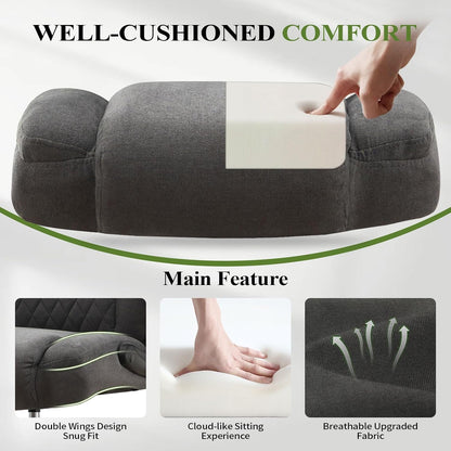 Drafting Chair Tall Office Chair for Standing Desk, Ergonomic Tall Desk Chair with Adjustable Foot Ring, Flip-Up Armrests, Lumbar Support, Comfortable Fabric Seat – Ideal for Home and Office