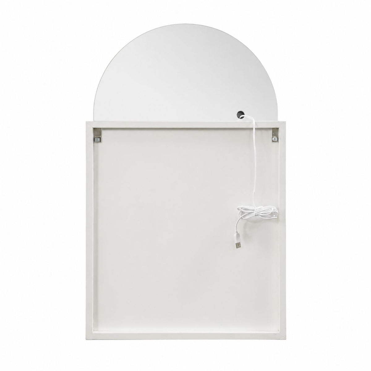 Arched LED Bathroom Cabinet, Wall Mounted Bathroom Mirror Cabinet with Storage, Touch Control Lighted Vanity Mirror Cabinet for Bathroom