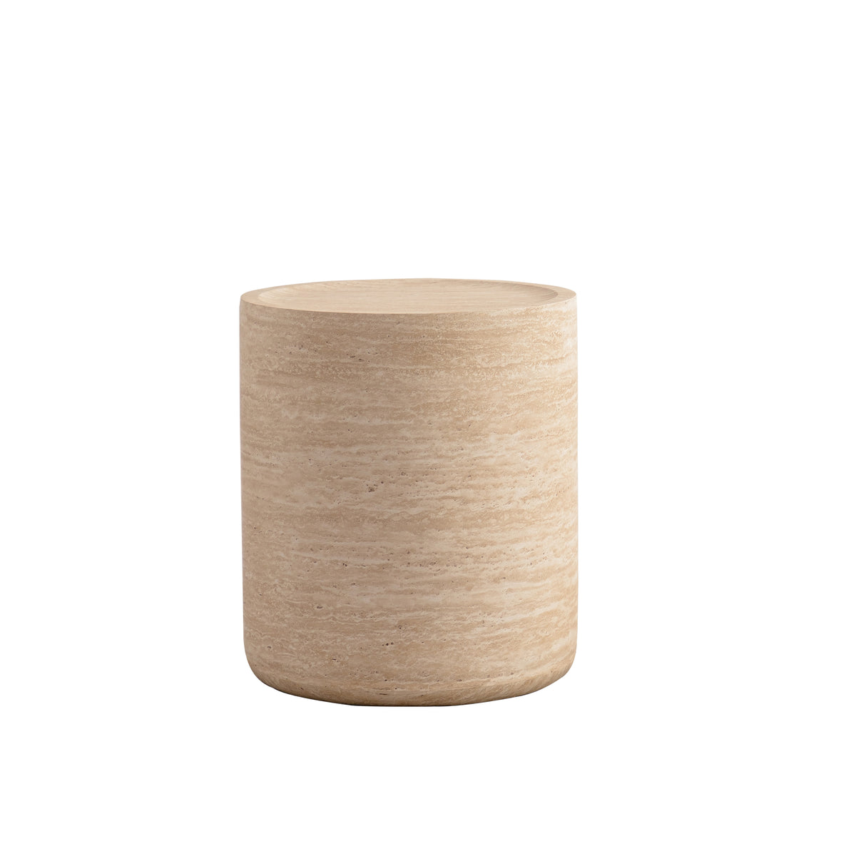 Round End Table with Mars Pattern for Living Room, Modern Drum Circle Side Table for Small Spaces, Nightstand Sofa Table for Bedroom, No Need Assembly (Mars Pattern)