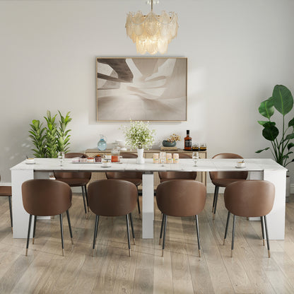 Multifunctional extendable console table